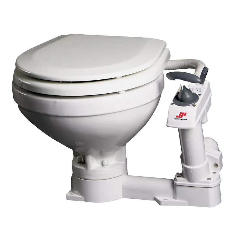 Johnson Pump Aquat Handtoilette, Komfortable Schüssel, Zufuhr Ø19mm, Abfuhr Ø38mm (Soft-Close)