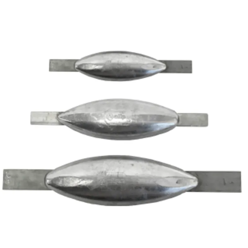 Aluminium Rumpfanode mit Anschweißlaschen, 340x231x76x35mm (1,00kg)