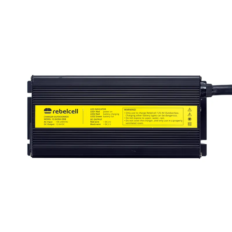 Rebelcell Ladegerät Outdoorbox 12.6V20A für Outdoorbox 12.50AV/12.70AV