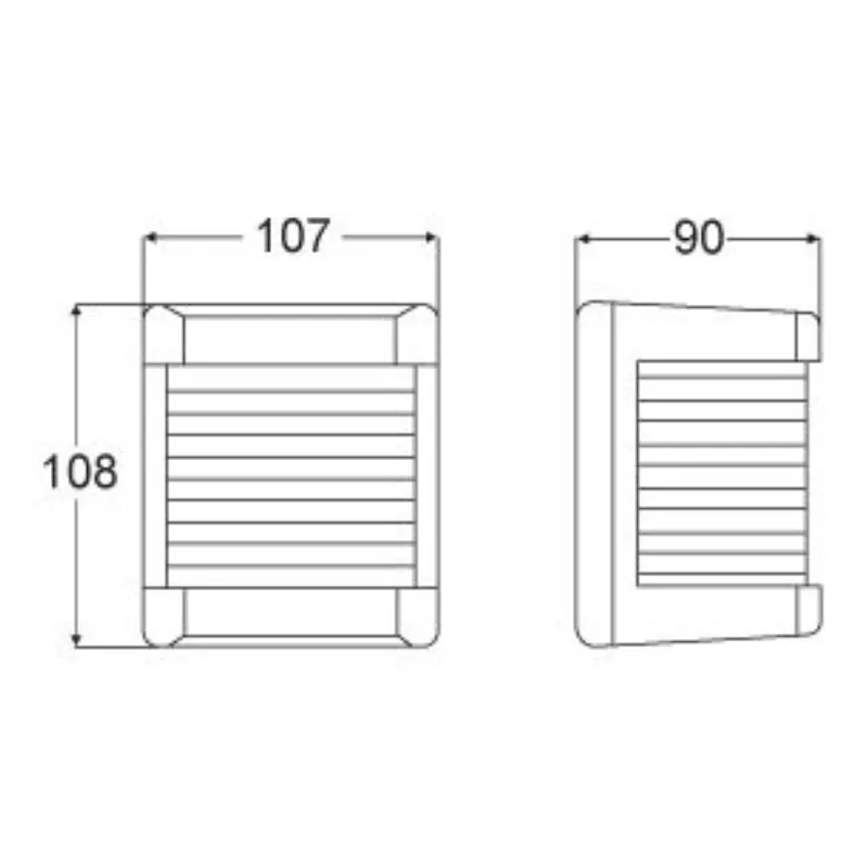 Hella Serie 2984 2-Farbenlaterne, 12v/2x25w, 2x112,5°, Bsh-2nm, Ip55, Weißes Gehäuse, Rote/Grüne Linse