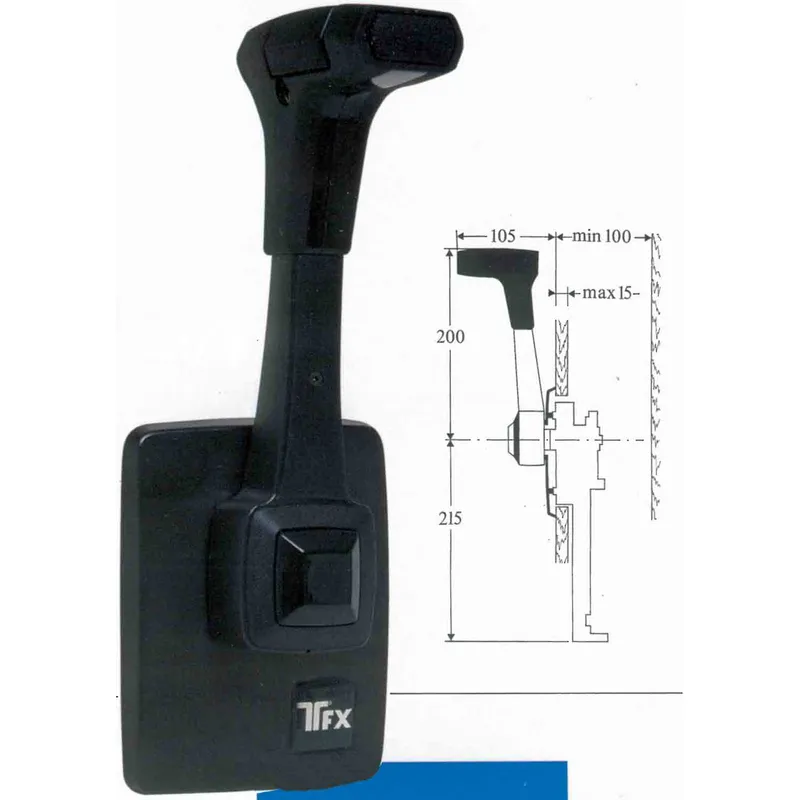 SeaSgtar Einhebel-Fernbedienung B80/S, Seitenmontage, für Segelschiffe