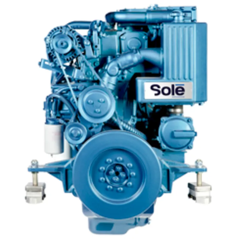 Solé Schiffsdiesel Sdz 280 Turbo & Intercooler, mit Technodrive Wendegetriebe Tm265, R=2.82:1