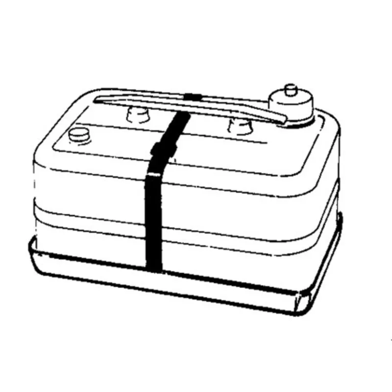 Gummi Montagekasten für Batteriekästen und Kraftstofftanks, Inklusive Befestigungsgurt