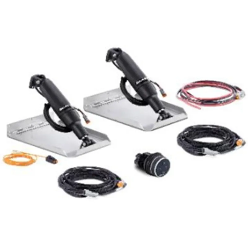 Seastar Trimmklappensystem-Satz Schlag 5.7cm Aktuator 25cm Eckmontageplatten 12"X9"