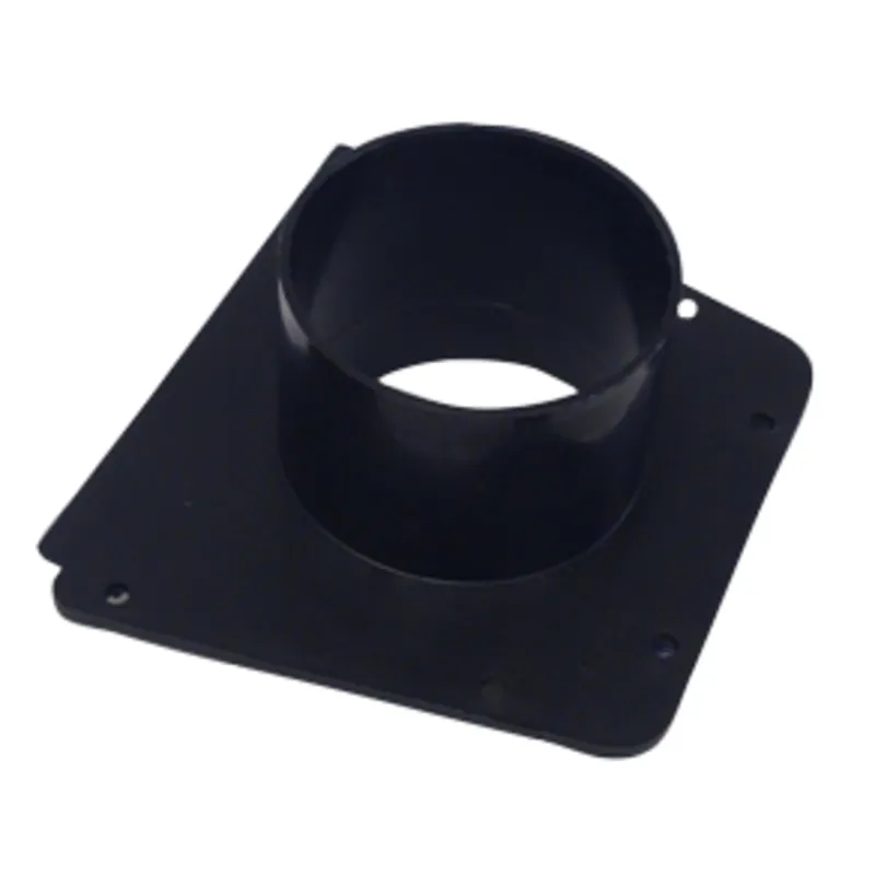 Kunststoff Montageplatte mit Schlauchanschluss (Ø76mm) für Lüftungsmuschel 9078123