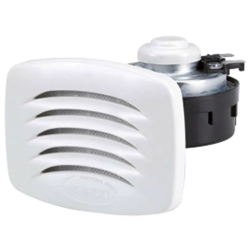 Elektromagnetisches Einbau-Signalhorn mit Verchromtem Kunststoff-Grill, Einklang, 12v