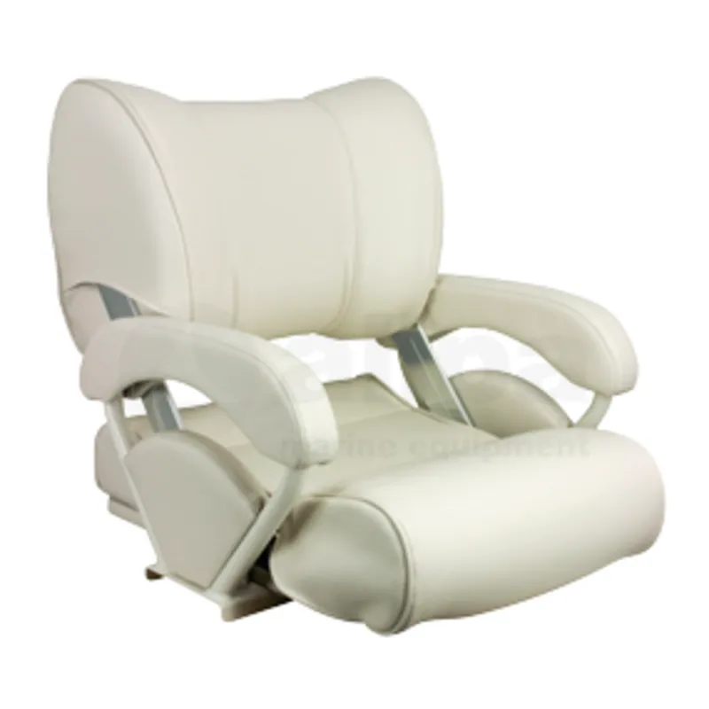 Steuerstuhl Modell 'Twin 46' Flip-Back & Up, Weiß