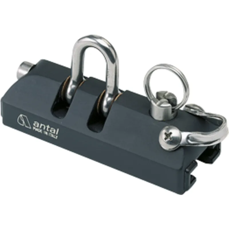 Antal Aluminium Genuaschlitten 26x4, mit Shackle, 96x38x58mm, Arbeitslast 800kg