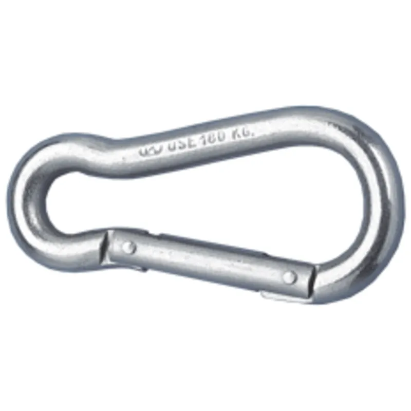 Niro Karabinerhaken, Ø6mm, H=60mm (Bruchlast 320kg)