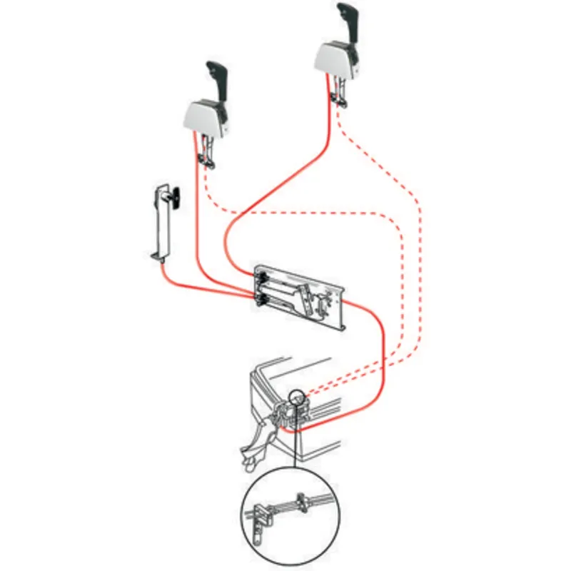 Seastar Montagesatz für Stoppkabel