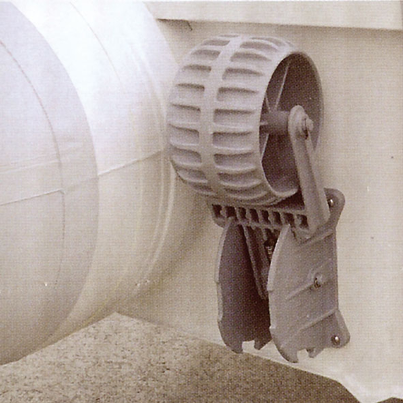 Kunststoff Transporträdersatz für Schlauchboot, Max. 100kg (Klappbar)