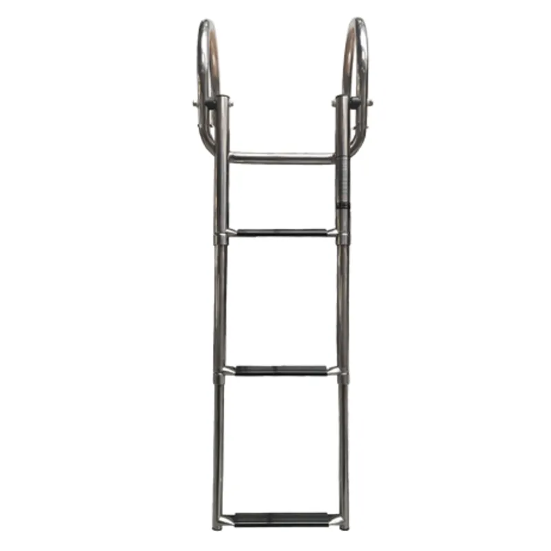 Niro Teleskopische Badeleiter 'Prince' für Badeplattform; 3+1 Ovale Stufen