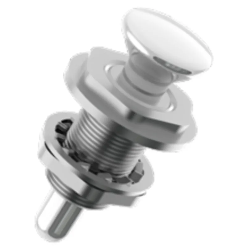 Niro Druckschnapper für aufwärts Scharnierende Deckel, A=9,5, B=56,5mm, C=28mm, D=13mm