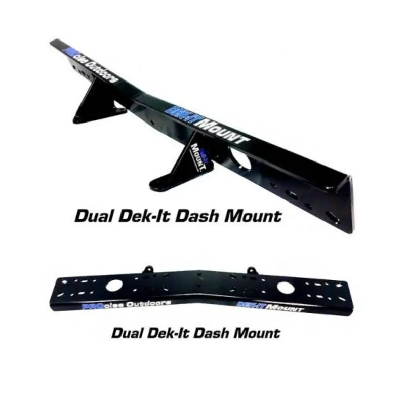 Deck-It Mount Dual Dash Schwarz