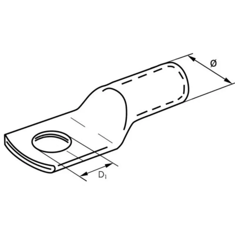 Presskabelaugen für 70mm² Batteriekabel, M-10 Auge