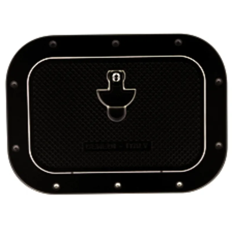 Aluminium Luke, Außenmaß 270x370mm, Innenmaß 160x260mm, Schwarz, Pulverbeschichtung