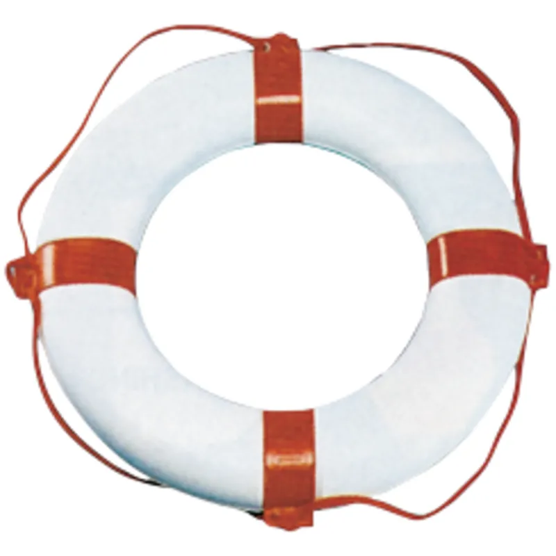 Rettungsring, 650x400mm, Weiß mit Roten Streifen