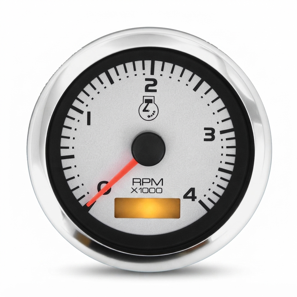 Argent Pro Drehzahl-/Stundenzähler 0-4000 Umdr./Min. (Diesel)
