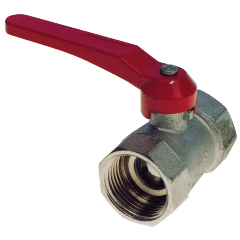 Messing-Verchromter Kugelhahn, 2-1/2"