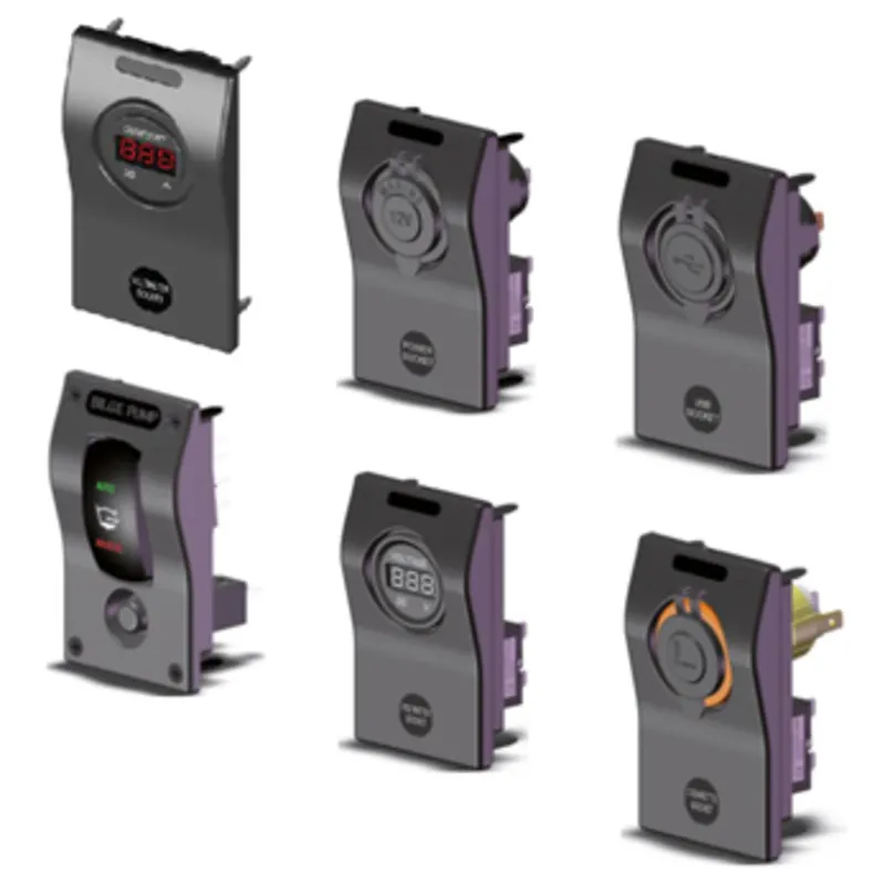 Einzelwirkende Schalttafel, 60x100mm, Ampèremesser