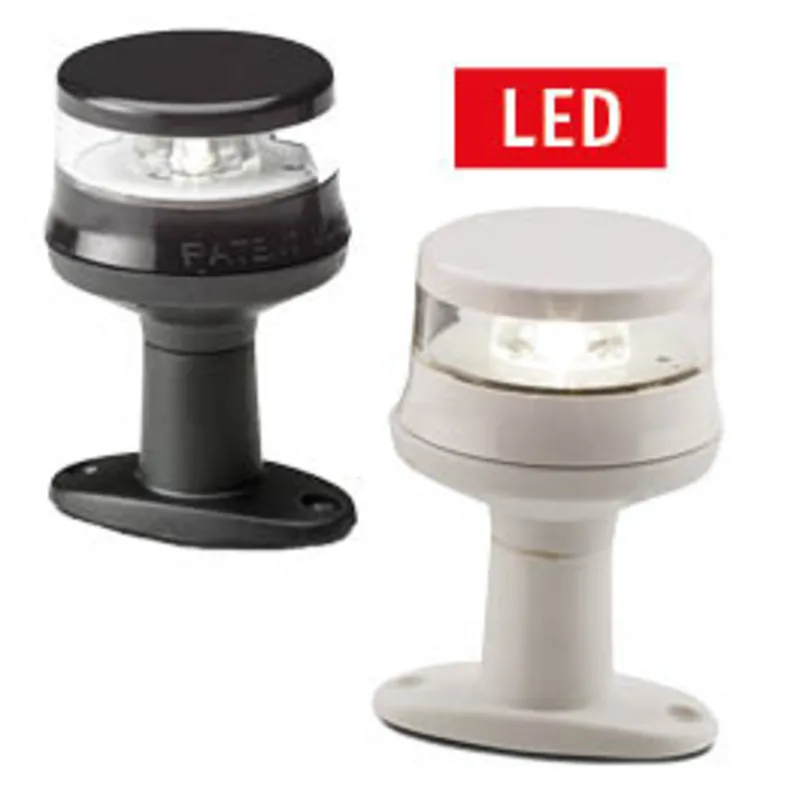 Toplaterne 360°, Weiß, Led 12-24v, Weißes Kunststoffgehäuse