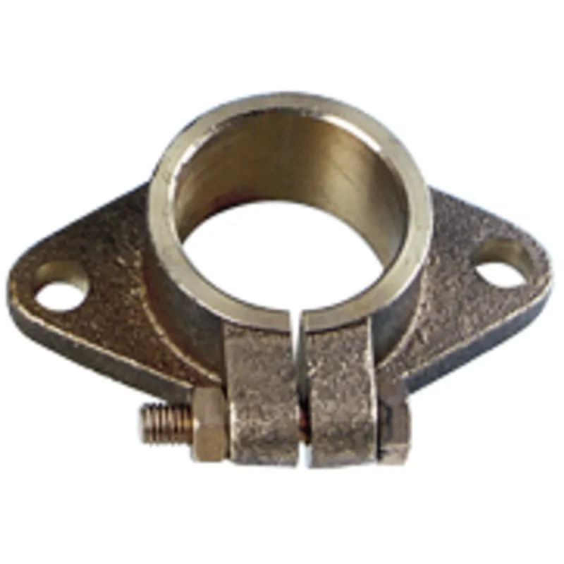 Bronzener Montageflansch für Stevenrohr Ø45mm (für Welle Ø30mm)