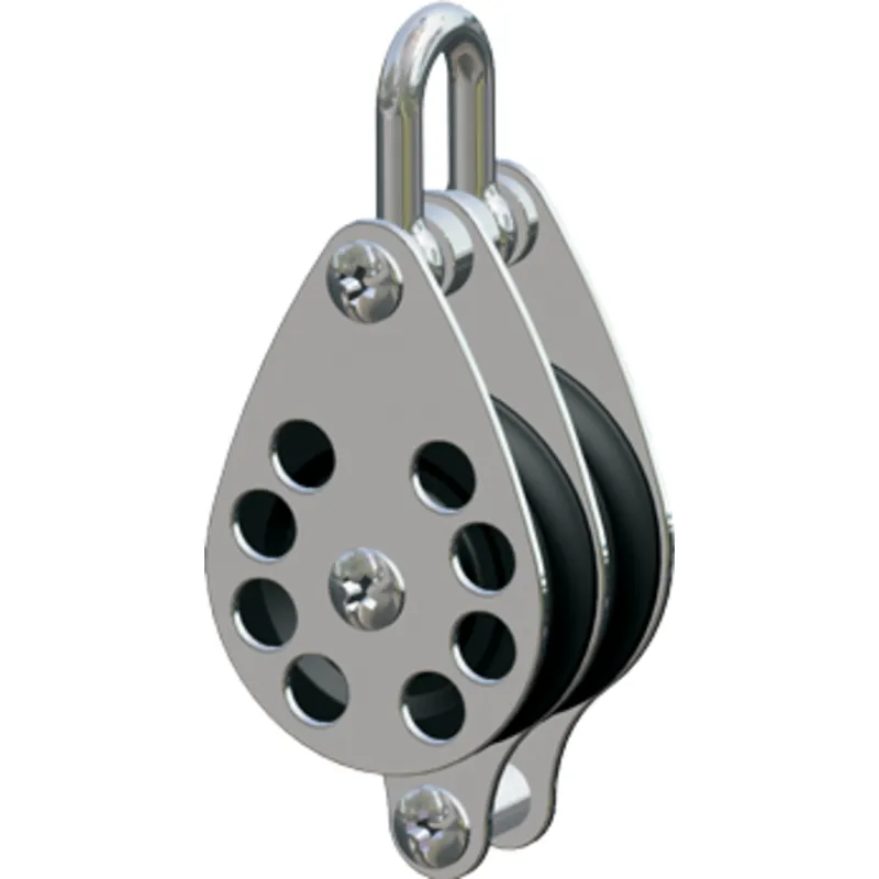 Antal Niro 316 Blöcke Serie 65, Kugelgelagert, Double Blöcke + Becket (Unterbügel)