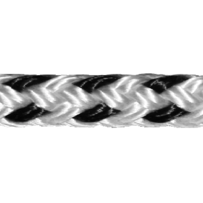 Allcord-16, 16-Fach Geflochtenes Polyester, Ø8mm, Weiß, Haspel 200m