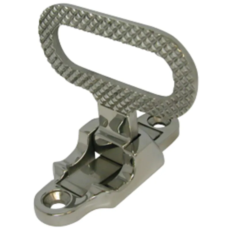 Niro Klappbare Fußstütze, A=111mm, B=126mm, C=100mm, D=48mm, Max. 180kg