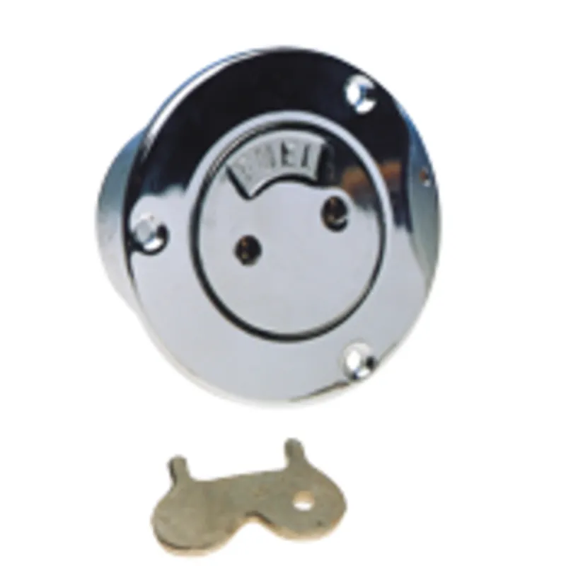 Deckeinfüllstutzen Messing Verchromt 'Fuel', 1-1/2" Innengewinde