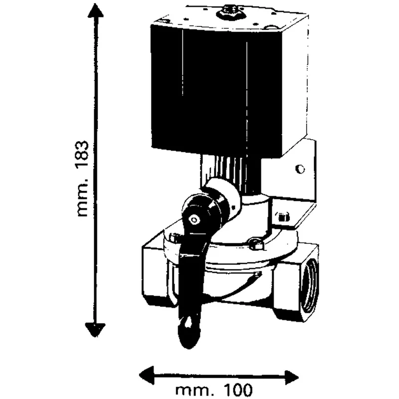 Elektrisches Sperrventil, 12v/60w, 1" Innengewinde