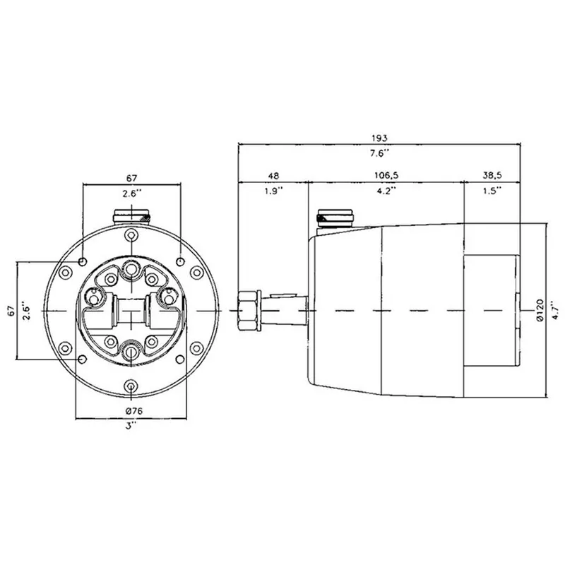 Hydraulischer Steuersatz 30kgm, Inkl. Pumpe/Zyl./Fitting/Öl