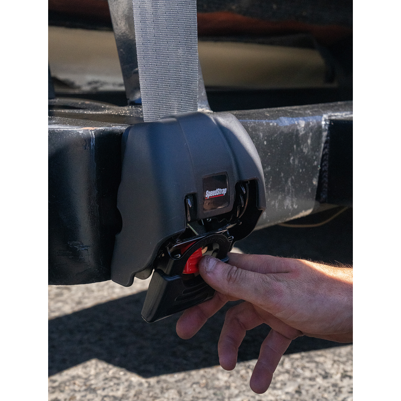 Speedstrap Stahl-Spanngurte, automatisch aufrollbar, mit Snap S-Haken (2er-Pack)