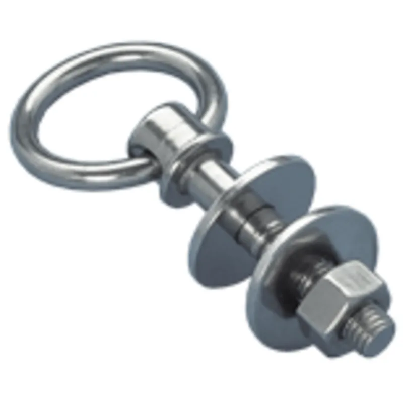 Niro Augbolzen mit Beweglichem Ring M-10, L=55mm